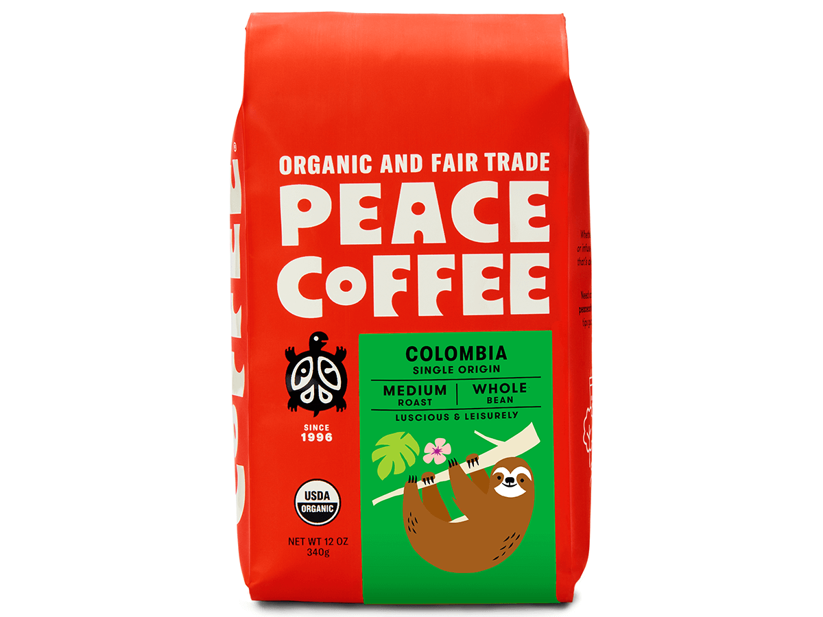 12oz-Organic-Colombian-Coffee-Beans 12 oz bag of organic Colombian coffee beans