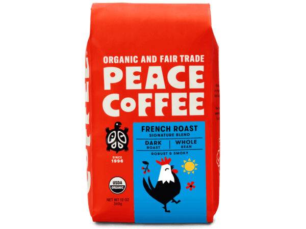 bag of organic french roast coffee